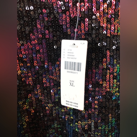 SANCTUARY FOR ANTHROPOLOGIE DINA SEQUINNED TOP - Picture 10 of 11